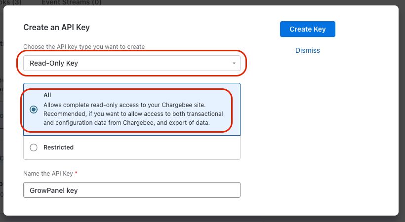 Add Chargebee API key 2