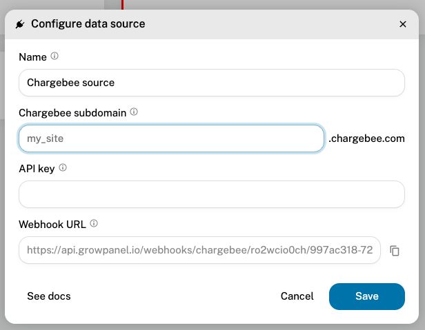 Configure Chargebee source