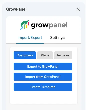 Google Sheets sidebar